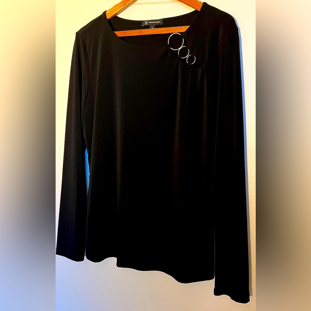 Black long sleeve top